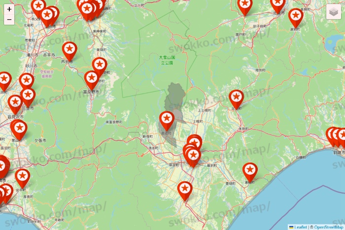 北海道のキャンドゥ（Can★Do）の店舗地図