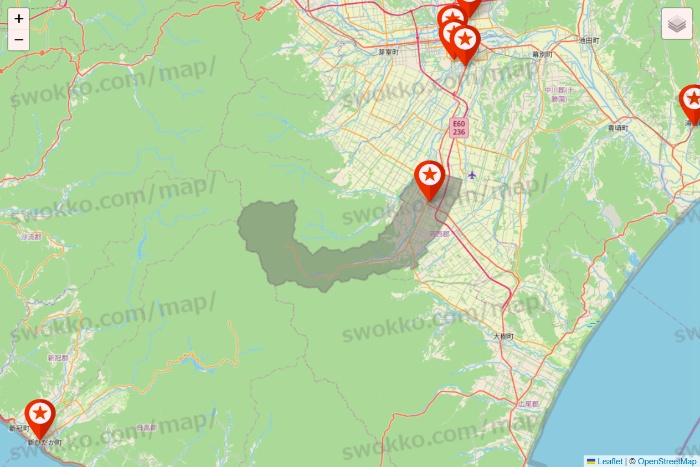 北海道のキャンドゥ（Can★Do）の店舗地図