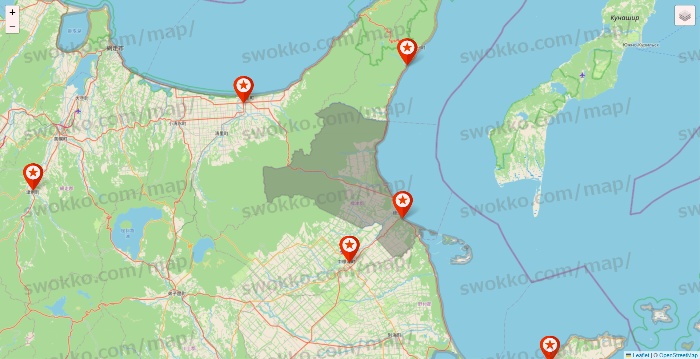 北海道のキャンドゥ（Can★Do）の店舗地図