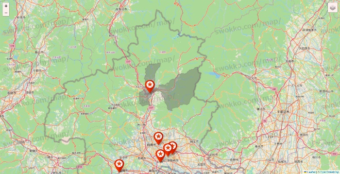 群馬県のキャンドゥ（Can★Do）の店舗地図
