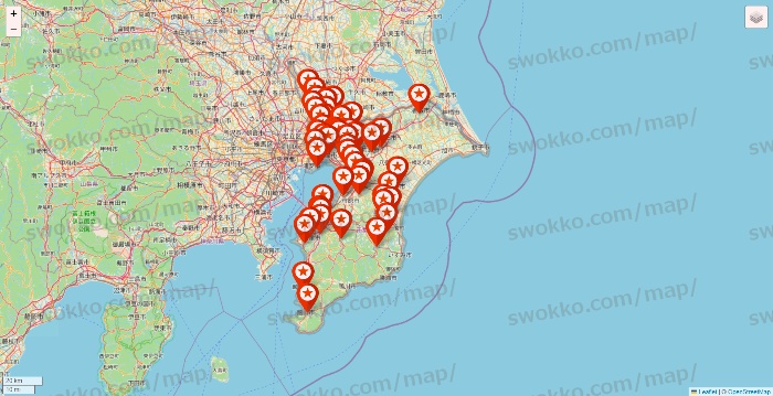 千葉県のキャンドゥ（Can★Do）の店舗地図