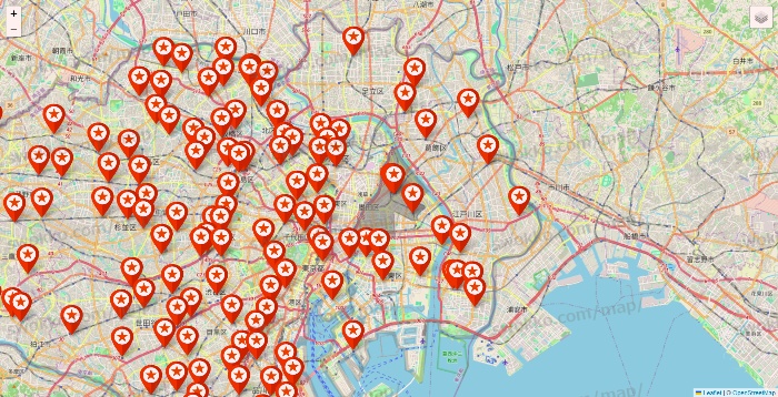 東京都のキャンドゥ（Can★Do）の店舗地図