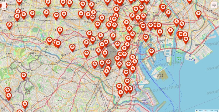 東京都のキャンドゥ（Can★Do）の店舗地図