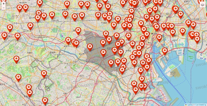 東京都のキャンドゥ（Can★Do）の店舗地図