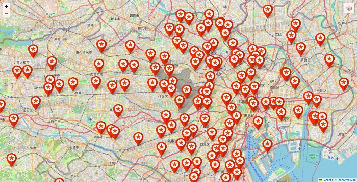 東京都のキャンドゥ（Can★Do）の店舗地図