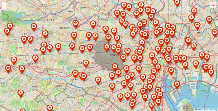 東京都のキャンドゥ（Can★Do）の店舗地図