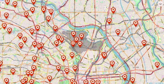 東京都のキャンドゥ（Can★Do）の店舗地図