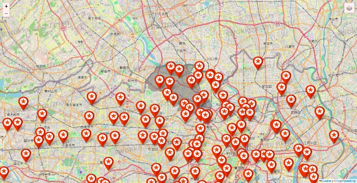 東京都のキャンドゥ（Can★Do）の店舗地図