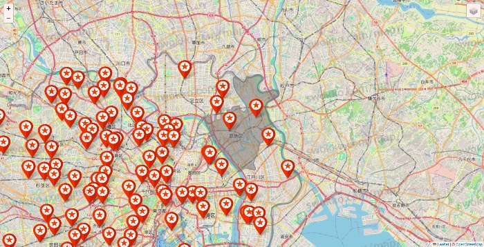 東京都のキャンドゥ（Can★Do）の店舗地図