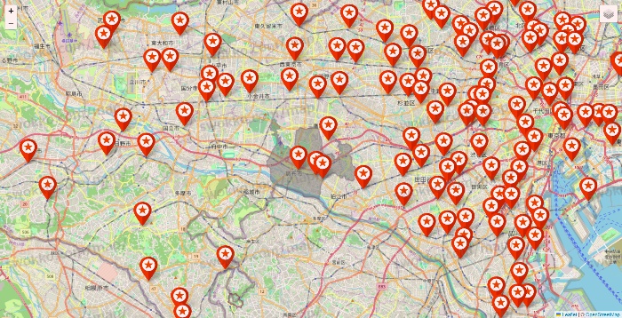 東京都のキャンドゥ（Can★Do）の店舗地図