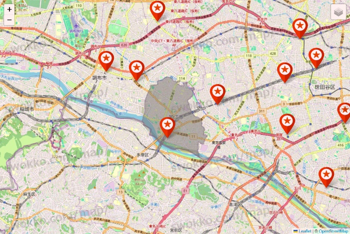 東京都のキャンドゥ（Can★Do）の店舗地図