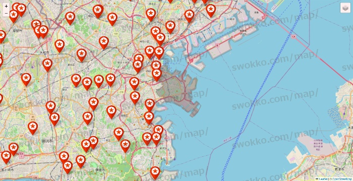 神奈川県のキャンドゥ（Can★Do）の店舗地図