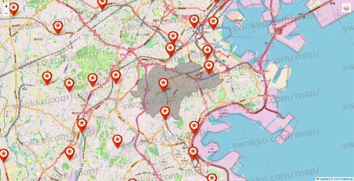 神奈川県のキャンドゥ（Can★Do）の店舗地図