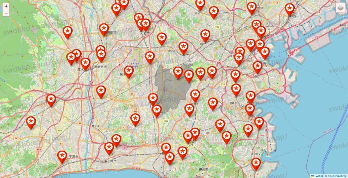 神奈川県のキャンドゥ（Can★Do）の店舗地図