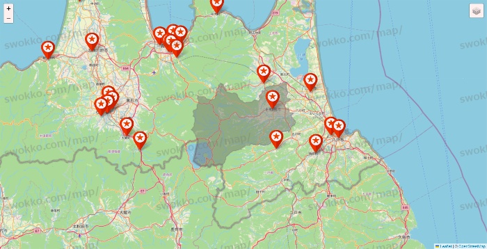 青森県のキャンドゥ（Can★Do）の店舗地図