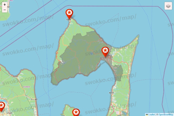 青森県のキャンドゥ（Can★Do）の店舗地図