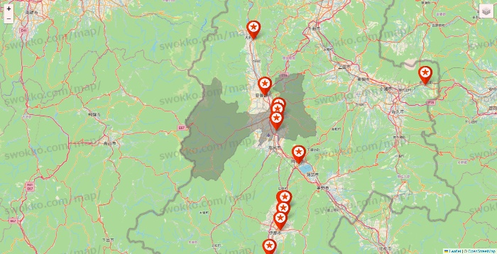 長野県のキャンドゥ（Can★Do）の店舗地図