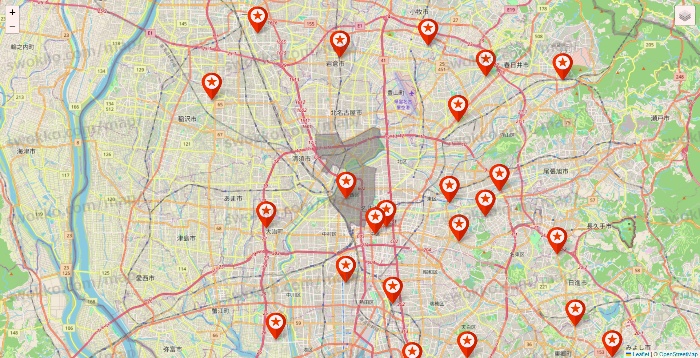 愛知県のキャンドゥ（Can★Do）の店舗地図