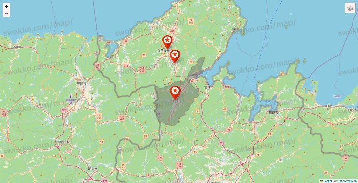 京都府のキャンドゥ（Can★Do）の店舗地図
