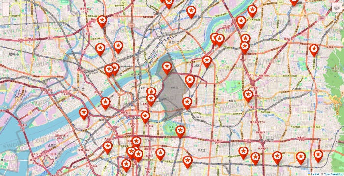 大阪府のキャンドゥ（Can★Do）の店舗地図