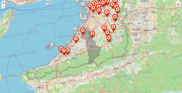 大阪府のキャンドゥ（Can★Do）の店舗地図