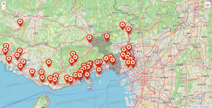 兵庫県のキャンドゥ（Can★Do）の店舗地図