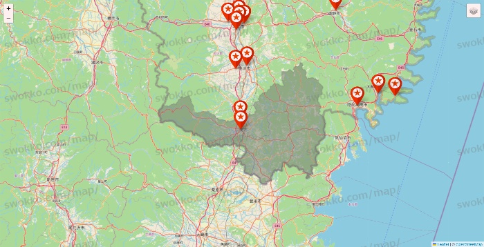 岩手県のキャンドゥ（Can★Do）の店舗地図