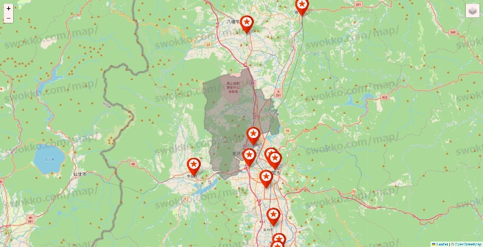 岩手県のキャンドゥ（Can★Do）の店舗地図