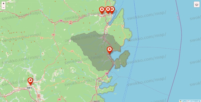 岩手県のキャンドゥ（Can★Do）の店舗地図