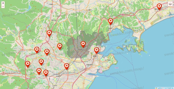 宮城県のキャンドゥ（Can★Do）の店舗地図