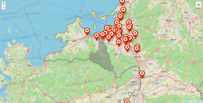 福岡県のキャンドゥ（Can★Do）の店舗地図