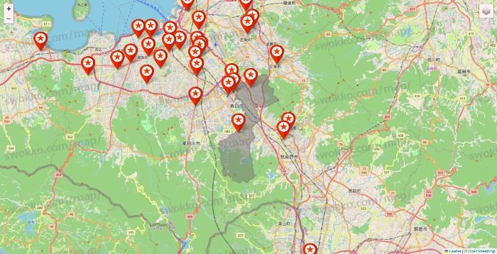 福岡県のキャンドゥ（Can★Do）の店舗地図