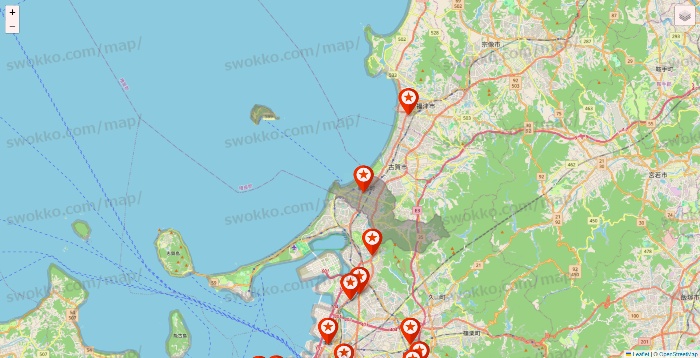 福岡県のキャンドゥ（Can★Do）の店舗地図