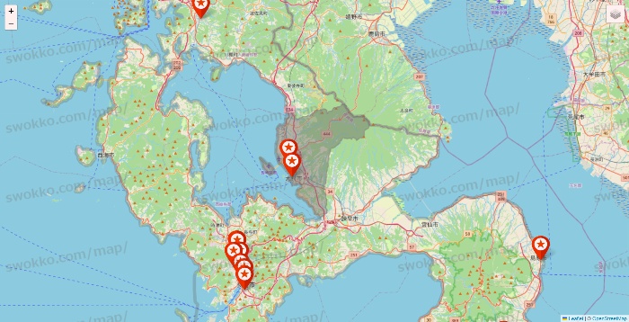 長崎県のキャンドゥ（Can★Do）の店舗地図