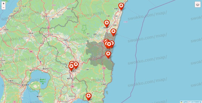 宮崎県のキャンドゥ（Can★Do）の店舗地図