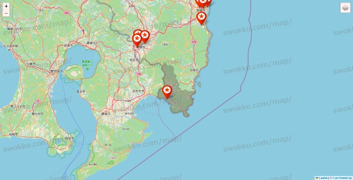 宮崎県のキャンドゥ（Can★Do）の店舗地図