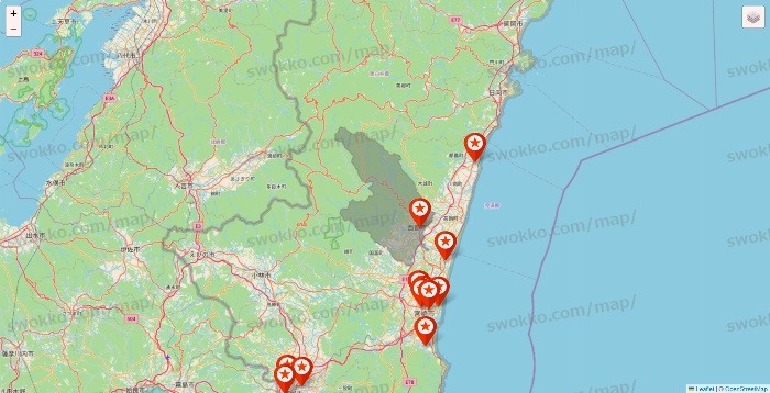 宮崎県のキャンドゥ（Can★Do）の店舗地図