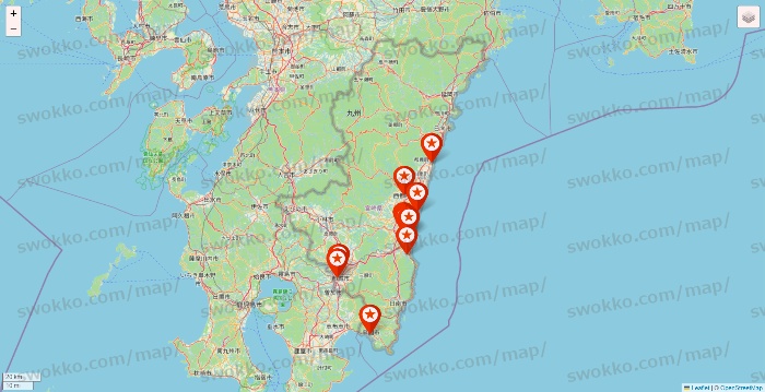宮崎県のキャンドゥ（Can★Do）の店舗地図