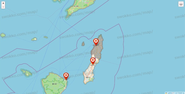 鹿児島県のキャンドゥ（Can★Do）の店舗地図