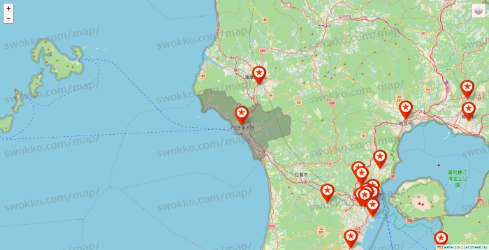 鹿児島県のキャンドゥ（Can★Do）の店舗地図