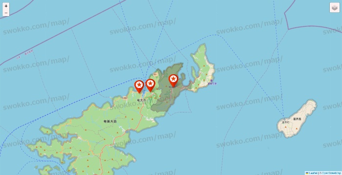 鹿児島県のキャンドゥ（Can★Do）の店舗地図