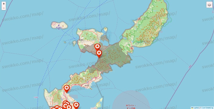 沖縄県のキャンドゥ（Can★Do）の店舗地図