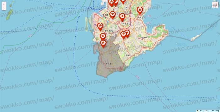 沖縄県のキャンドゥ（Can★Do）の店舗地図