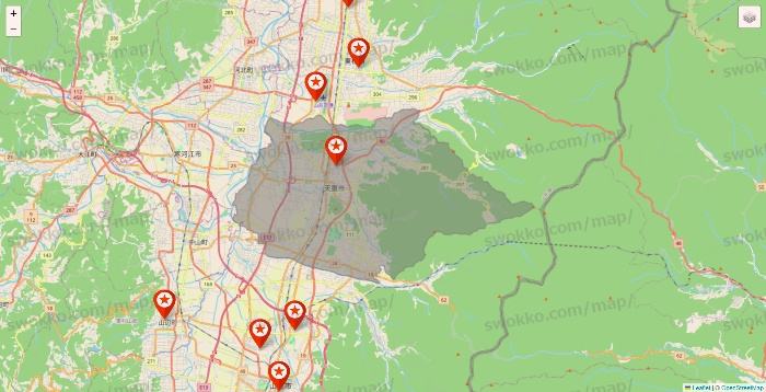 山形県のキャンドゥ（Can★Do）の店舗地図