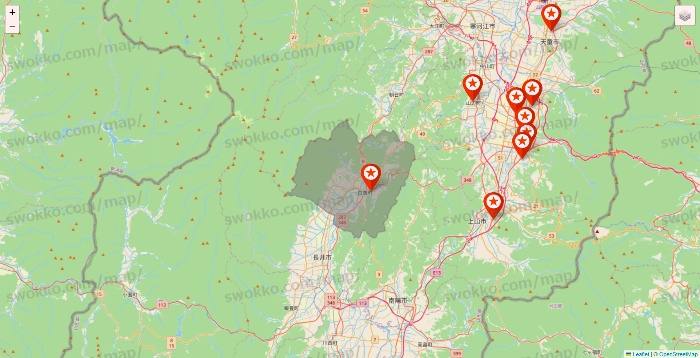 山形県のキャンドゥ（Can★Do）の店舗地図