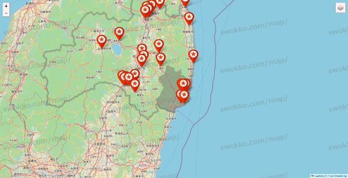 福島県のキャンドゥ（Can★Do）の店舗地図