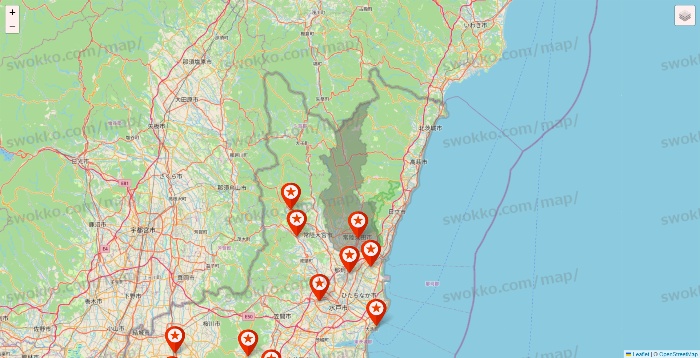 茨城県のキャンドゥ（Can★Do）の店舗地図