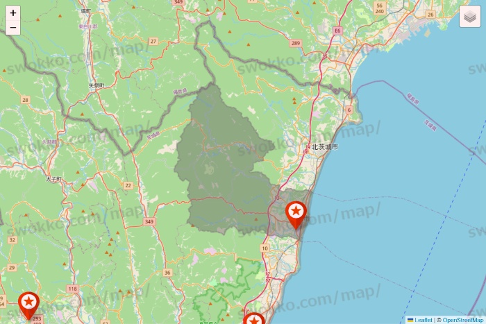 茨城県のキャンドゥ（Can★Do）の店舗地図