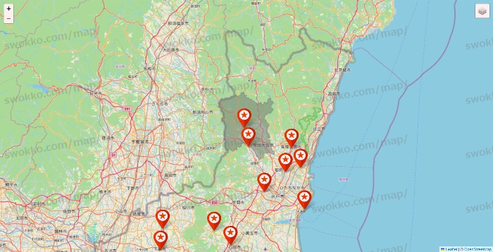 茨城県のキャンドゥ（Can★Do）の店舗地図