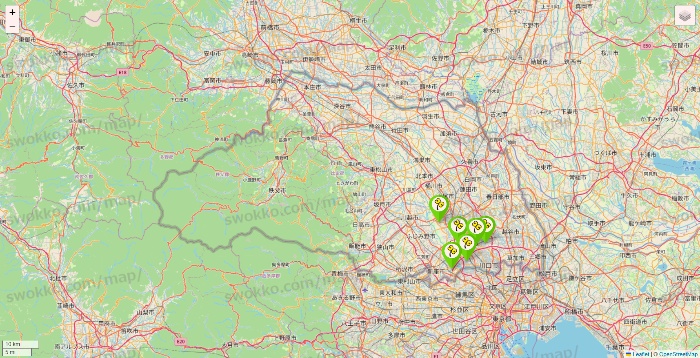 埼玉県のケア21の店舗地図
